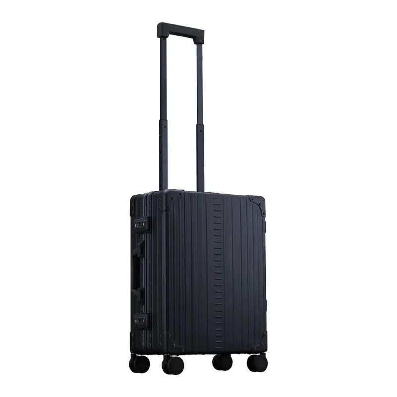 aluminum international carry on in black and 21 inches in height